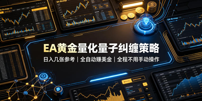 EA黄金量化量子纠缠策略，日入几张，全自动賺美金，全程不用手动操作！【揭秘】-UUY