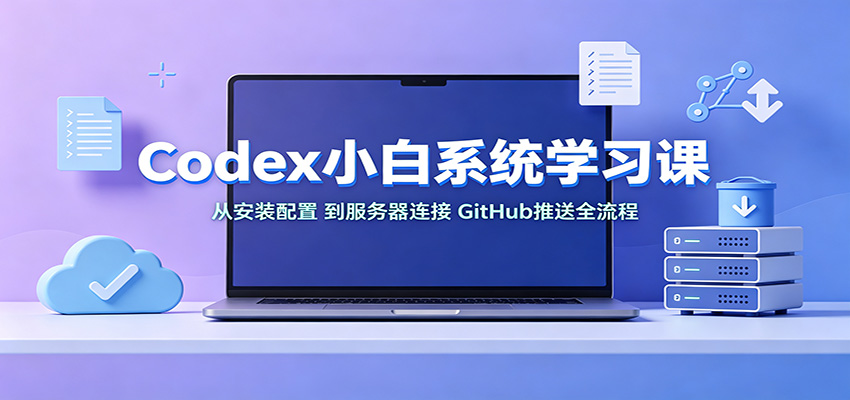 Codex小白系统学习课：小从安装配置，到服务器连接、GitHub推送全流程-UUY