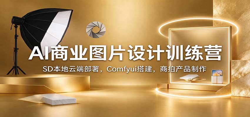 AI商业图片设计训练营：SD本地云端部署，Comfyui搭建，商拍产品制作-UUY