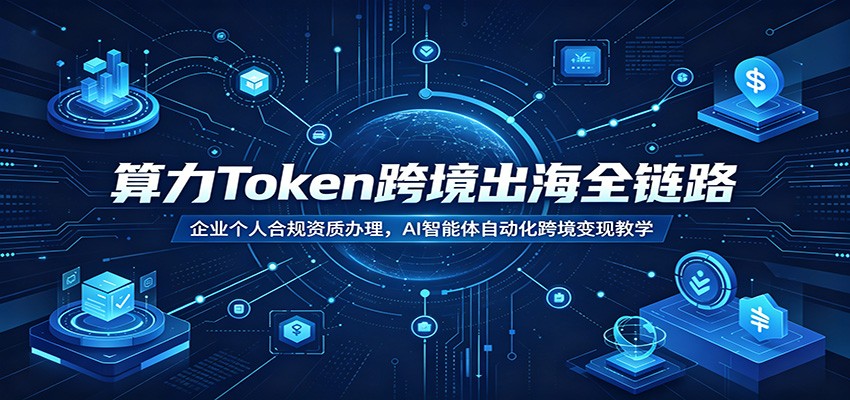 算力Token跨境出海全链路：企业个人合规资质办理，AI智能体自动化跨境变现教学-UUY