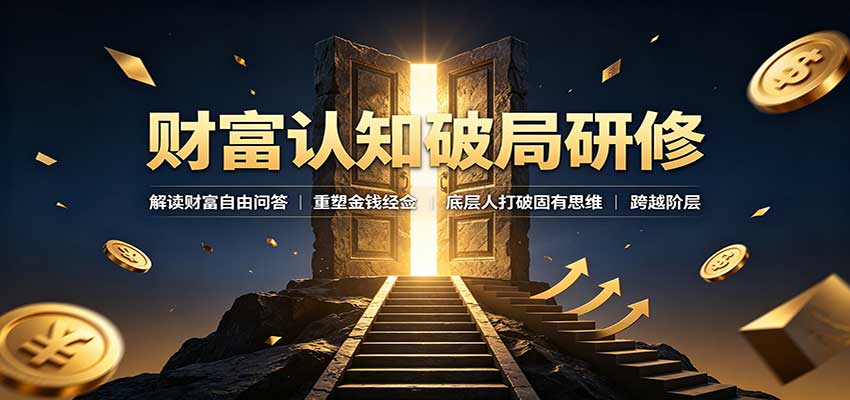 财富认知破局研修：解读”孙割”，重塑金钱观念，底层人打破固有思维跨越阶层-UUY