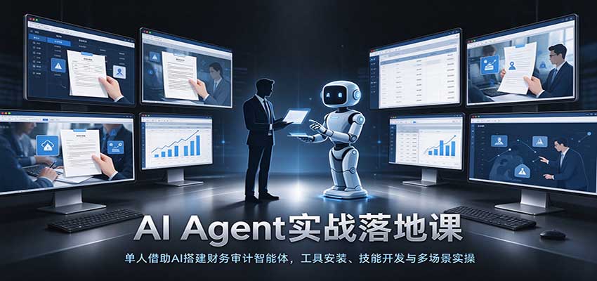 AI Agent实战落地课：单人借助AI搭建财务审计智能体，工具安装、技能开发与多场景实操-UUY