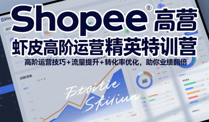 Shopee虾皮高阶运营精英特训营，高阶运营技巧+流量提升+转化率优化，助你业绩翻倍（更新26年9月）-UUY