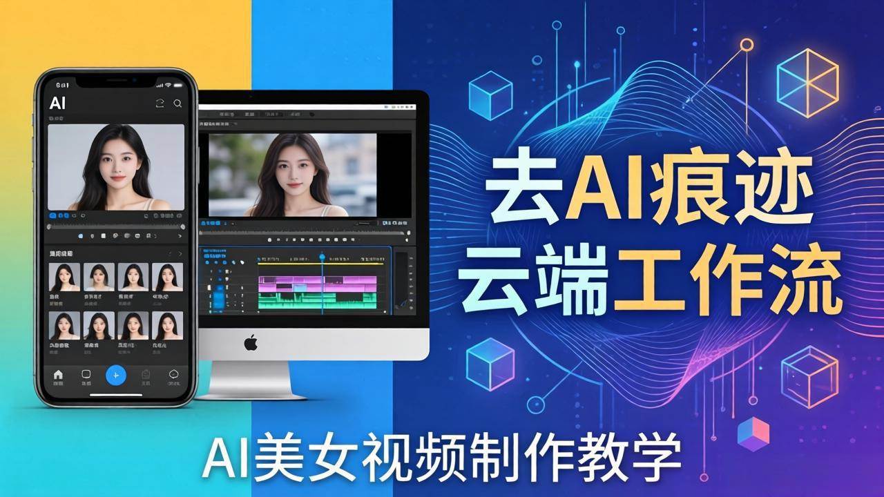 （17928期）AI美女视频制作教学：去AI痕迹，云端工作流出图，手机电脑均可，不需要配置-UUY