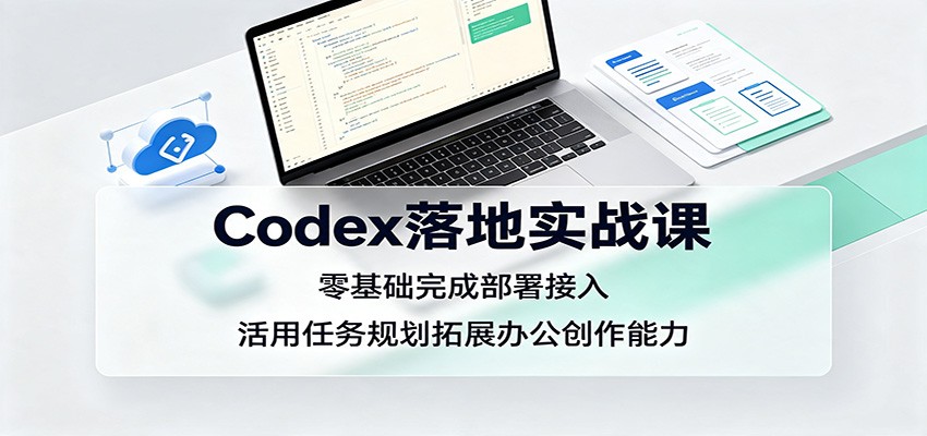 Codex落地实战课：零基础完成部署接入，活用任务规划拓展办公创作能力-UUY