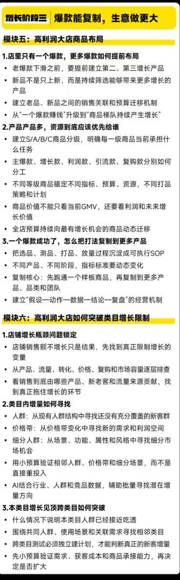 （20148期）天猫淘宝高利润经营增长班杭州线下课31期8月22-24日，做大销售额做高利润率，三天学透淘宝天猫经营增长-UUY