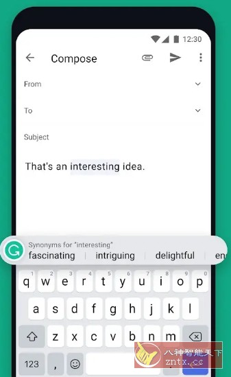Grammarly Keyboard 语法输入法v2.37.37652高级版★学*英语语法的输入法-UUY