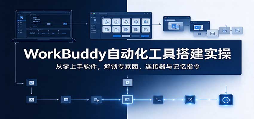 WorkBuddy自动化工具搭建实操：从零上手软件，解锁专家团、连接器与记忆指令-UUY