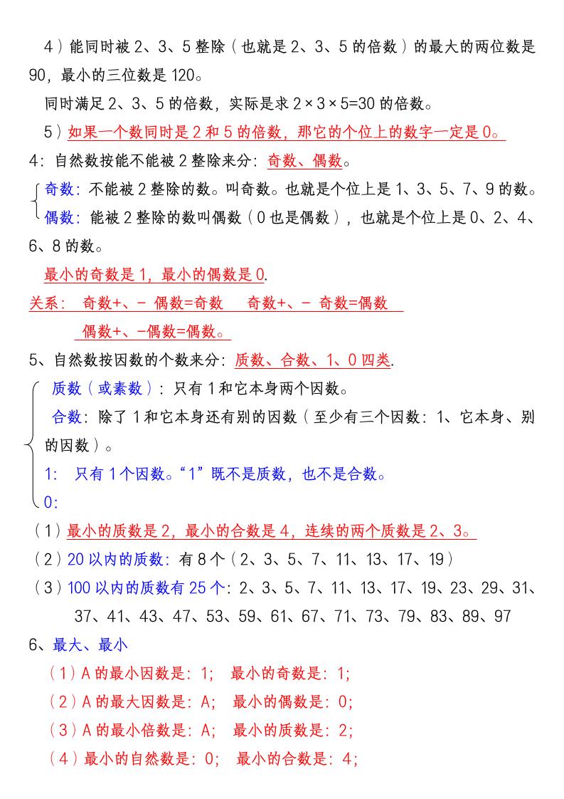 五年级下数学知识点归纳总结（通用版）-UUY