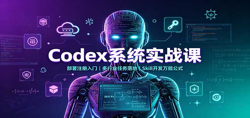 Codex系统实战课：部署注册入门，多行业任务落地，Skill开发万能公式-UUY