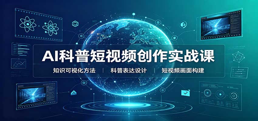 AI科普短视频创作实战课：配套要点文档，文案与视频提示词模板教学-UUY