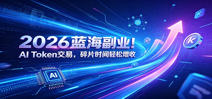 2026蓝海副业！AI Token交易，碎片时间轻松增收-UUY