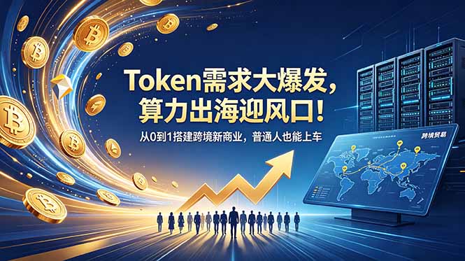 Token需求大爆发，算力出海迎风口！从0到1搭建跨境新商业，普通人也能上车-UUY